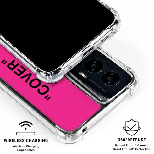 Black and Pink Arrows Moto G Power 5G (2024) Clear Case