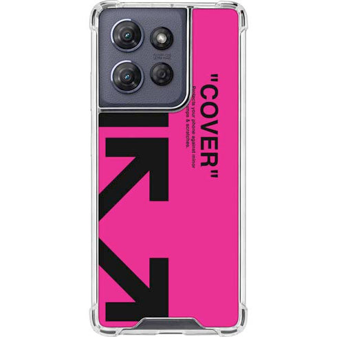 Black and Pink Arrows Moto G Power 5G (2025) Clear Case