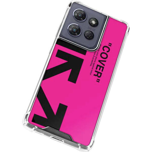 Black and Pink Arrows Moto G Stylus 5G (2025) Clear Case