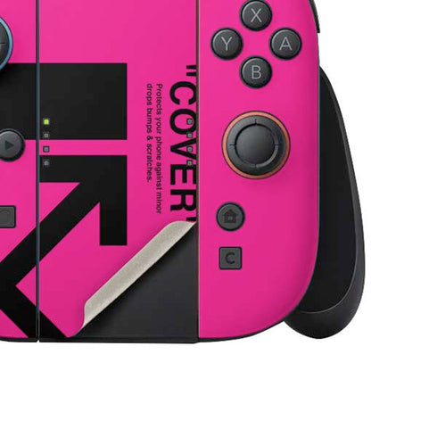 Black and Pink Arrows Nintendo Switch 2 (2025) Joy-Con Controller Skin
