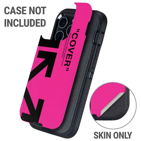 Black and Pink Arrows Otterbox Defender iPhone Skin