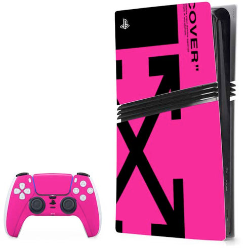 Black and Pink Arrows PlayStation PS5 Skins