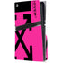 Black and Pink Arrows PS5 Pro Disk Console Skin
