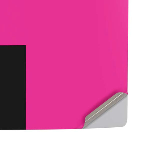 Black and Pink Arrows PS5 Pro Disk Console Skin