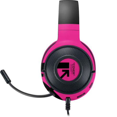 Black and Pink Arrows Razer Kraken X Skin