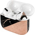 Black and Rose Gold Marble Split AirPods Skins