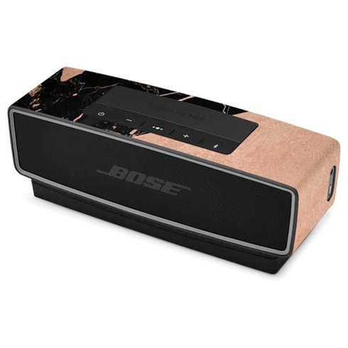 Black and Rose Gold Marble Split Bose SoundLink Mini Speaker II Skin