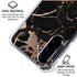 Black and Rose Gold Marble Split Galaxy A36 5G Clear Case