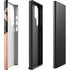 Black and Rose Gold Marble Split Galaxy S23 Ultra Pro Case