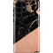 Black and Rose Gold Marble Split Galaxy S25 Ultra Impact Case