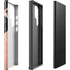 Black and Rose Gold Marble Split Galaxy S25 Ultra Impact Case