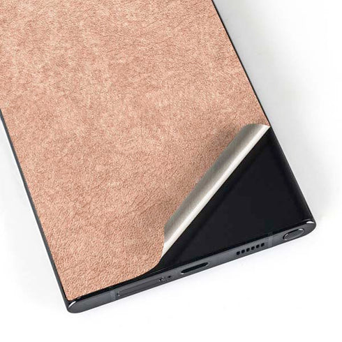 Black and Rose Gold Marble Split Galaxy S25 Ultra Skin