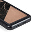 Black and Rose Gold Marble Split Galaxy S24 Waterproof Case