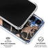 Black and Rose Gold Marble Split Galaxy S25 Clear Case