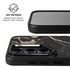 Black and Rose Gold Marble Split Galaxy S25 FE Kickstand Case
