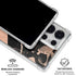 Black and Rose Gold Marble Split Galaxy S25 Ultra Clear Case