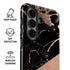 Black and Rose Gold Marble Split Galaxy S26 Impact Case