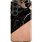 Black and Rose Gold Marble Split Galaxy S26 Plus Impact Case