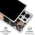 Black and Rose Gold Marble Split Galaxy S26 Ultra Clear Case