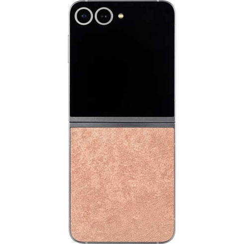 Black and Rose Gold Marble Split Galaxy Z Flip6 Skin