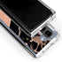 Black and Rose Gold Marble Split Galaxy Z Fold5 5G Clear Case