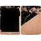 Black and Rose Gold Marble Split Apple iPad Skin