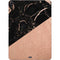 Black and Rose Gold Marble Split Apple iPad Air Skin