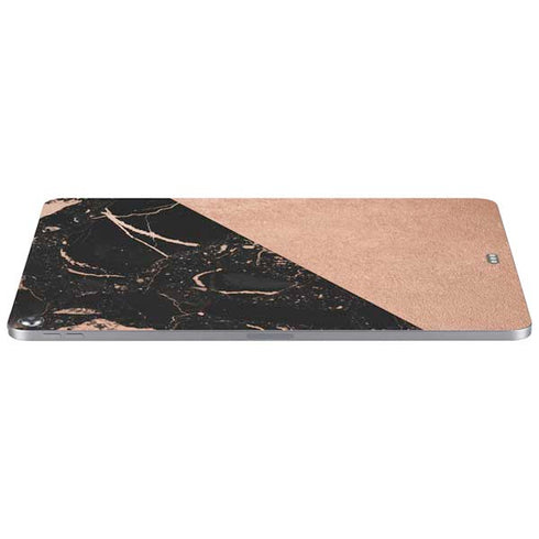 Black and Rose Gold Marble Split Apple iPad Air Skin