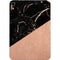 Black and Rose Gold Marble Split Apple iPad Mini Skin