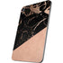 Black and Rose Gold Marble Split Apple iPad Mini Skin