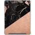 Black and Rose Gold Marble Split iPad Cases