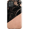 Black and Rose Gold Marble Split iPhone Cases