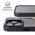 Black and Rose Gold Marble Split iPhone 15 Pro Kickstand Case