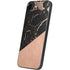 Black and Rose Gold Marble Split iPhone 16e Skin