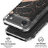 Black and Rose Gold Marble Split iPhone 17 Air Clear Case