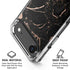 Black and Rose Gold Marble Split iPhone 17 Air Clear Case