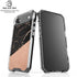 Black and Rose Gold Marble Split iPhone 17 Air Clear Case