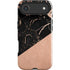 Black and Rose Gold Marble Split iPhone 17 Air Impact Case