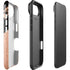 Black and Rose Gold Marble Split iPhone 17 Air Impact Case