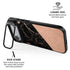 Black and Rose Gold Marble Split iPhone 17 Air Kickstand Case