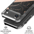 Black and Rose Gold Marble Split iPhone 17 Air MagSafe Case