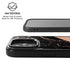 Black and Rose Gold Marble Split iPhone 17 Kickstand Case