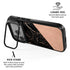 Black and Rose Gold Marble Split iPhone 17 Pro Kickstand Case