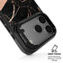 Black and Rose Gold Marble Split iPhone 17 Pro Kickstand Case