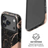 Black and Rose Gold Marble Split iPhone 17 Pro Max Magsafe Impact Case