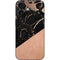 Black and Rose Gold Marble Split iPhone 17 Skin