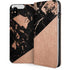 Black and Rose Gold Marble Split iPhone 8 Folio Case
