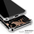 Black and Rose Gold Marble Split iPhone X/XS Clear Case