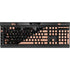 Black and Rose Gold Marble Split K95 RGB PLATINUM Mechanical Gaming Keyboard Skin