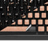 Black and Rose Gold Marble Split K95 RGB PLATINUM Mechanical Gaming Keyboard Skin